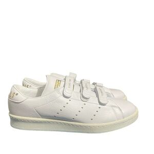 Adidas x HUMAN MADE Men’s Leather White Strap Closure Sneakers sz 12 NWT
